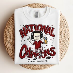 National Champions Indiana Hoosiers I Win Google Me Coach graphic_Crewneck Sweatshirt