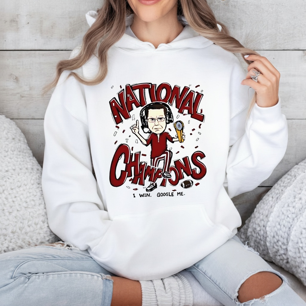 National Champions Indiana Hoosiers I Win Google Me Coach graphic_Hoodie