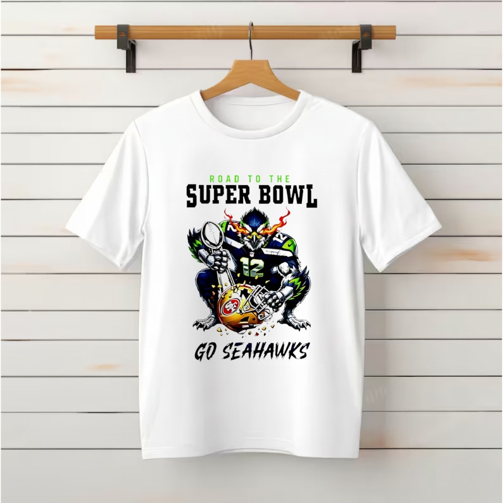Seattle Seahawks Road To Super Bowl go Seahawks 2026 Mascot_Classic T-Shirt