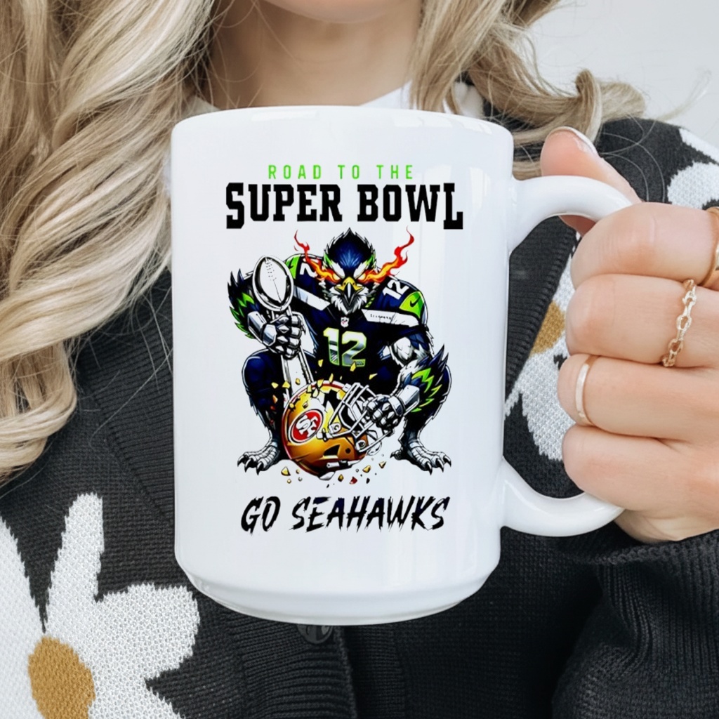 Seattle Seahawks Road To Super Bowl go Seahawks 2026 Mascot_Mug